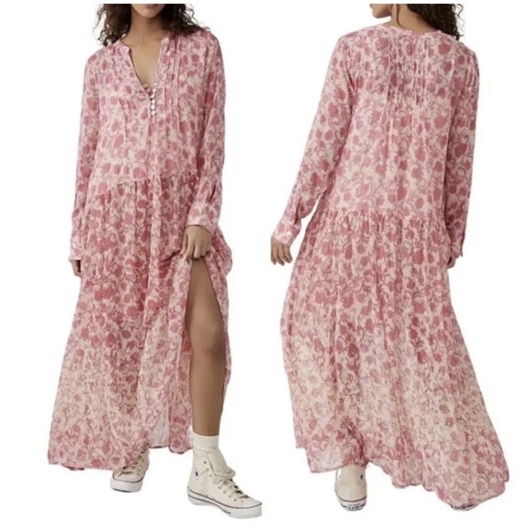 Free People See It Through Floral Maxi Dress - Picture 6 of 17